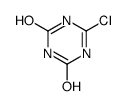 6-氯-1,3,5-三嗪-2,4(1H,3H)-二酮结构式