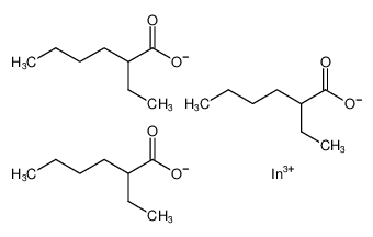 2-ethylhexanoic acid, indium salt结构式