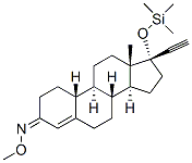 (17R)-17-(Trimethylsiloxy)-19-norpregn-4-en-20-yn-3-one O-methyl oxime结构式
