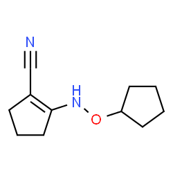 1-Cyclopentene-1-carbonitrile,2-[(cyclopentyloxy)amino]-(9CI)结构式