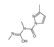 N,3-dimethyl-N-(methylcarbamoyl)pyrazole-1-carboxamide结构式