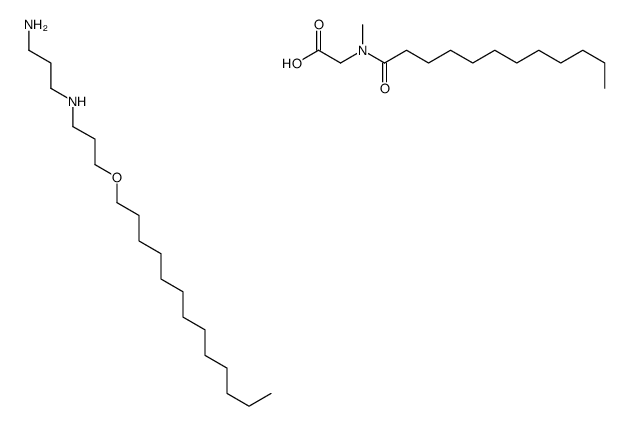 2-[dodecanoyl(methyl)amino]acetic acid,N'-(3-tridecoxypropyl)propane-1,3-diamine结构式