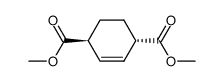 (+/-)-trans-cyclohexene-(2)-dicarboxylic acid-(1.4)-dimethyl ester Structure