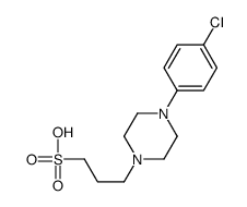 3-[4-(4-chlorophenyl)piperazin-1-yl]propane-1-sulfonic acid Structure