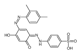 4-[[5-[(2,4-Dimethylphenyl)azo]-2,4-dihydroxyphenyl]azo]benzenesulfonic acid结构式