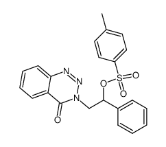 3-[2-phenyl-2-(toluene-4-sulfonyloxy)-ethyl]-3H-benzo[d][1,2,3]triazin-4-one Structure