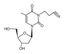 3-(2-cyanoethyl)thymidine Structure