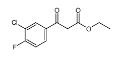 3-(3-chloro-4-fluoro-phenyl)-3-oxo-propionic acid ethyl ester Structure