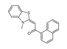 2-(3-methyl-1,3-benzothiazol-2-ylidene)-1-naphthalen-1-ylethanone结构式