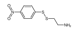 2-((4-nitrophenyl)disulfanyl)ethan-1-amine, hydrogen salt结构式