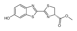 (S)-methyl 2-(6-hydroxybenzo[d]thiazol-2-yl)-4,5-dihydrothiazole-4-carboxylate结构式