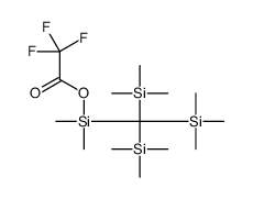[dimethyl-[tris(trimethylsilyl)methyl]silyl] 2,2,2-trifluoroacetate结构式