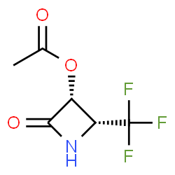 2-Azetidinone,3-(acetyloxy)-4-(trifluoromethyl)-,(3R,4R)-(9CI) picture