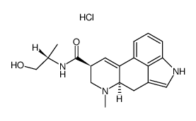 6-methyl-9,10-didehydro-ergoline-8α-carboxylic acid-((S)-β-hydroxy-isopropylamide); hydrochloride结构式