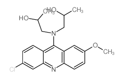2-Propanol,1,1'-[(6-chloro-2-methoxy-9-acridinyl)imino]bis-结构式