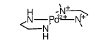 Pd(ethylenediamine)(NNN'N-tetramethylethylenediamine)(2+) Structure