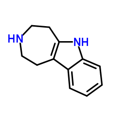 1,2,3,4,5,6-Hexahydroazepino[4,5-b]indole结构式