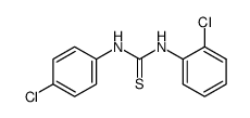 1-(2-chlorophenyl)-3-(4-chlorophenyl)thiourea结构式