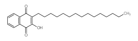 4-hydroxy-3-pentadecyl-naphthalene-1,2-dione结构式
