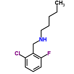 N-(2-Chloro-6-fluorobenzyl)-1-pentanamine Structure