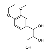 1-(4-ethoxy-3-methoxyphenyl)propane-1,2,3-triol结构式