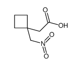 2-(1-(Nitromethyl)cyclobutyl)acetic acid structure