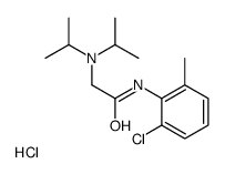 [2-(2-chloro-6-methylanilino)-2-oxoethyl]-di(propan-2-yl)azanium,chloride Structure