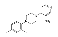 4-[4-(2,4-dimethylphenyl)piperazin-1-yl]pyridin-3-amine结构式