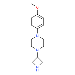 PIPERAZINE, 1-(3-AZETIDINYL)-4-(4-METHOXYPHENYL)- Structure