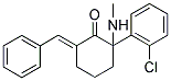 6-BENZYLIDENE-2-(2-CHLORO-PHENYL)-2-METHYLAMINO-CYCLOHEXANONE Structure