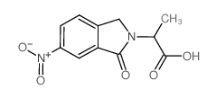 2-(6-Nitro-1-oxo-1,3-dihydro-isoindol-2-yl)-propionic acid结构式