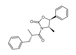 (2'S,4R,5S)-3-(2'-methyl-3'-phenylpropionyl)-4-methyl-5-phenyloxazolidin-2-one结构式