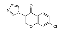 7-chloro-3-imidazol-1-yl-2,3-dihydrochromen-4-one Structure