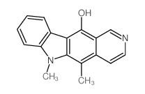 6H-Pyrido[4,3-b]carbazol-11-ol, 5,6-dimethyl- Structure