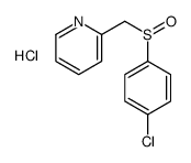2-[(4-chlorophenyl)sulfinylmethyl]pyridine,hydrochloride Structure
