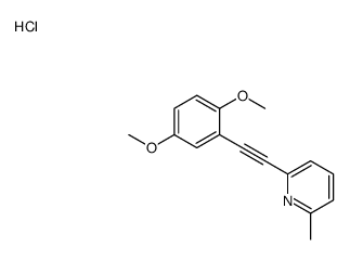 2-[2-(2,5-dimethoxyphenyl)ethynyl]-6-methylpyridine,hydrochloride结构式