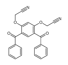 2-[2,4-dibenzoyl-5-(cyanomethoxy)phenoxy]acetonitrile结构式