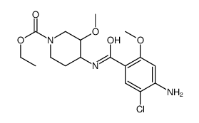 ethyl cis-4-[(4-amino-5-chloro-2-methoxybenzoyl)amino]-3-methoxypiperidine-1-carboxylate picture