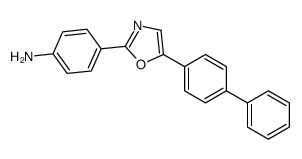 4-[5-(4-phenylphenyl)-1,3-oxazol-2-yl]aniline Structure