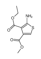 2-氨基噻吩-3,4-二羧酸3-乙酯4-甲酯结构式