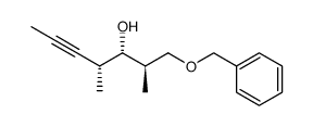(2R,3S,4R)-1-(benzyloxy)-2,4-dimethyl-5-heptyn-3-ol Structure