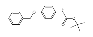 (4-benzyloxyphenyl)carbamic acid tert-butyl ester Structure