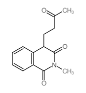 2-methyl-4-(3-oxobutyl)-4H-isoquinoline-1,3-dione structure