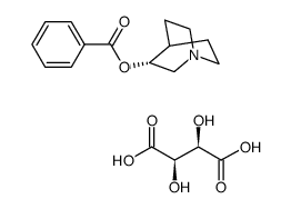 (3R)-1-azabicyclo[2.2.2]oct-3-yl benzoate (L)-tartrate Structure