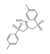 1,3-bis-(toluene-4-sulfonyl)-acetone-hydrazone结构式