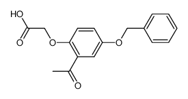 (2-acetyl-4-benzyloxy-phenoxy)-acetic acid结构式