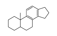 10-methyl-2,3,4,5,6,7,10,15,16,17-decahydro-1H-cyclopenta[a]phenanthrene结构式