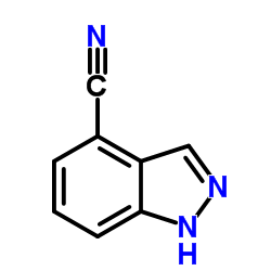 1H-吲唑-4-甲腈结构式