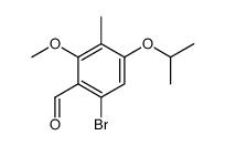 6-bromo-4-isopropoxy-2-methoxy-3-methylbenzaldehyde Structure