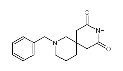 2-(苯基甲基)-2,9-二氮杂螺[5.5]十一烷-8,10-二酮结构式